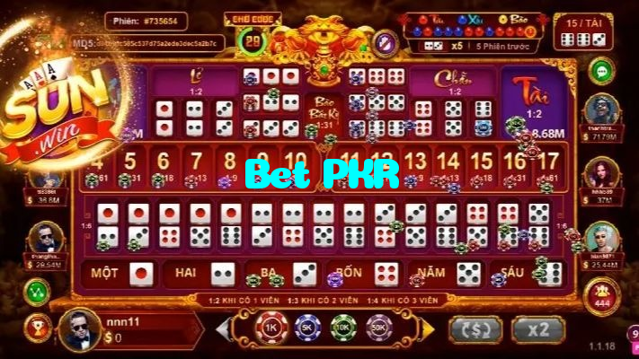 available types of Bet PKR bet including pre-match live express and system bets